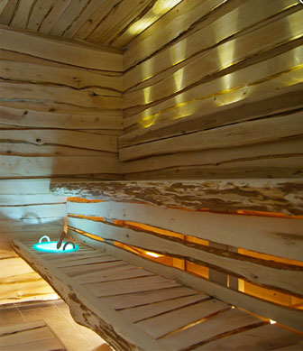 sauna finlandese in frassino